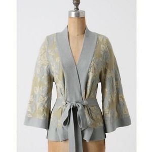 MOTH ~ XL Winter Solstice Kimono Floral Sweater